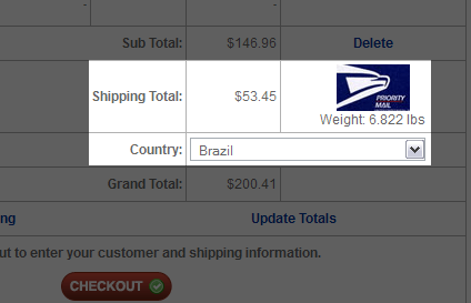 Shipping Moog in Brazil
