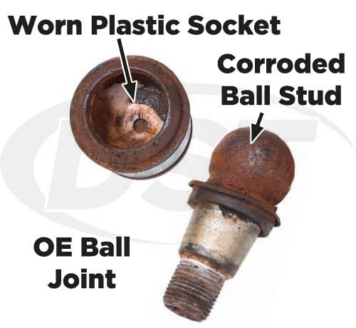 worn original ball joint