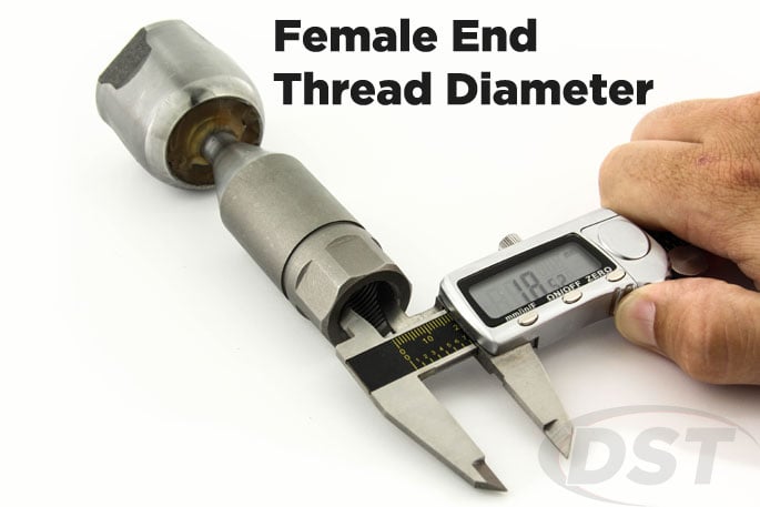 measure tie rod thread female