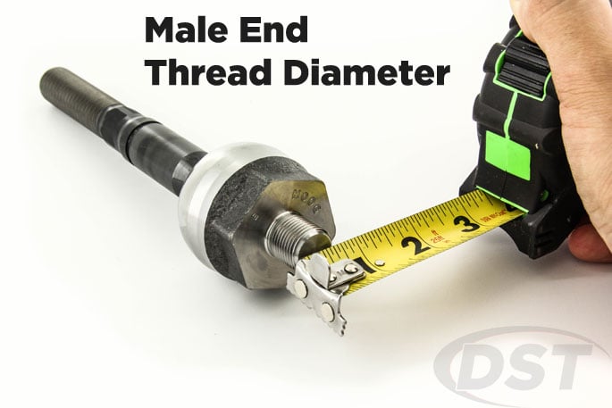 tie rod thread diameter inches