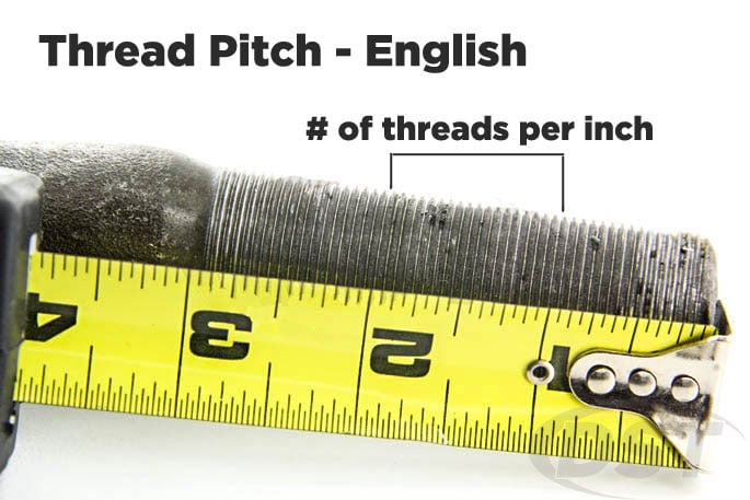 tie rod thread pitch inches