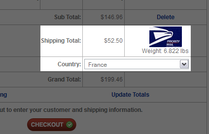 Shipping Moog in France