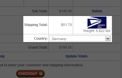 Shipping Moog in Germany